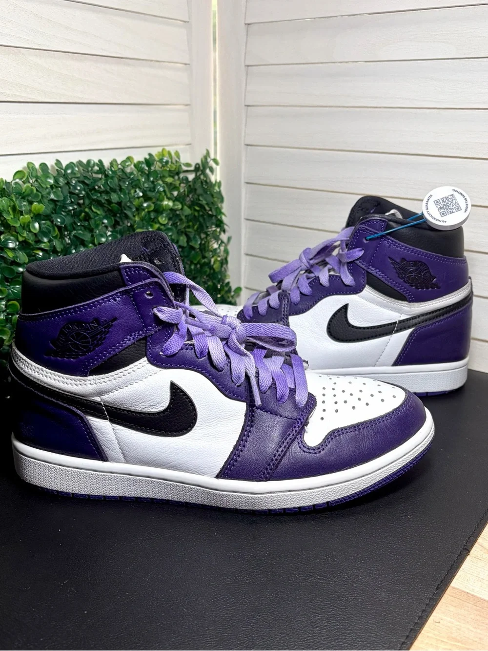 Nike Air Jordan 1 Retro High OG Court Purple 2.0 555088-500 Size 7.5 Used No Box
